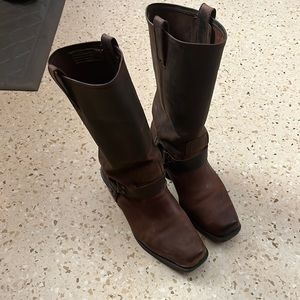 Leather Harness Boot